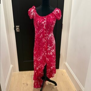 Tiare Hawaii Pink Tie-Dye Top